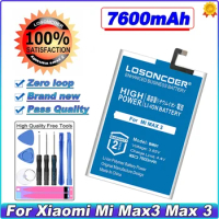 LOSONCOER BM51 7600mAh Mobile Phone Battery For Xiaomi Mi Max3 Max 3 BM51 Batteries