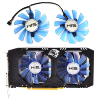 NEW 1LOT 85MM 4PIN FDC10H12S9-C RX 570 580 GPU Fan，For HIS RX470 RX474 RX570 RX574 RX580 RX588 Graphics card cooling fan