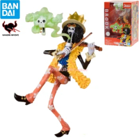 In Stock Bandai-Figuarts Zero One Piece Anime Figures,One Piece Brook Skull, PVC ABS 20CM Action Figure Toys Collection Gift