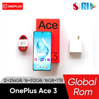 New Oneplus ACE 3 Global Rom Snapdragon 8 Gen 2 6.78'' 1.5K 120Hz AMOLED Display Screen 100W SUPERVOOC Charge 5500mAh Battery