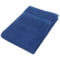 MORINO 美國棉緞條浴巾(釉藍) [大買家]