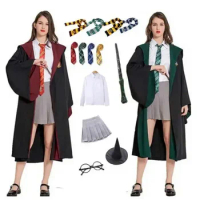 Movie &amp; TV Adult Kids shirt Cloak Cosplay Costumes Magic Outfits Shirt Skirt Cosplay Clothes Robe Costume Hermione School Unifor