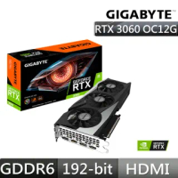 技嘉RTX 3060 GAMING OC 12G 顯示卡(鎖算力)+X570S AORUS MASTER