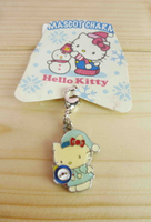 【震撼精品百貨】Hello Kitty 凱蒂貓 KITTY吊飾拉扣-聖誕系列-鐘 震撼日式精品百貨