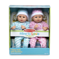【Melissa &amp; Doug 美國瑪莉莎】雙胞胎嬰兒娃娃