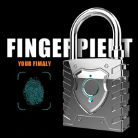 Smart Fingerprint Gym Locker Digital Padlock IP65 Waterproof Fingerprint Padlock Security Keyless Mini Smart Lock for House Door