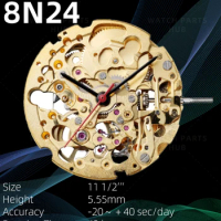New Miyota 8n24 Watch Movement Citizen Genuine Original 8N24 Mouvement Automatic Movement 3 Hands Date At 3:00 Watch Parts