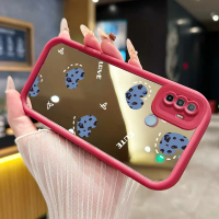 Casing Hp untuk OPPO A53 A53s A32 A33 2020 A11s Case Casing Jantung Leopard Pola Kapel cermin tangga