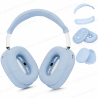 4 in 1 Upgraded Headphone Case For Airpods Max Silicone Anti-Scratch Ear Cushion/Ear Muff Protector/Headband Cover For Airpods