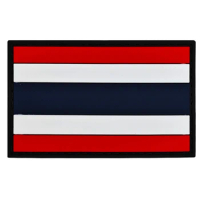 The Kingdom of Thailand Flag PVC Armband Rubber Patch Clothing Personality Accessories