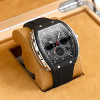 chenxi dewasa analog digital baru quartz strap cowok tipis tahan silikon anti air Jam tangan pria lu
