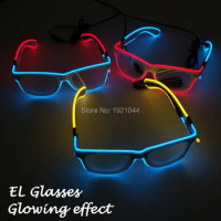 EL Wire Glasses with Sound Activated Driver, High Grade Blinking Glasses, Party Supplies, Event Gift, New