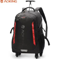 Men Travel trolley bag Rolling Luggage bags backpack on wheels wheeled backpack for Business oxford Travel trolley bag suitcase