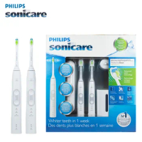 Philips Sonicare ProtectiveClean 5100 HX6877 2 handles Sonic electric toothbrush for adult replacement head White
