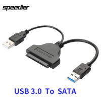 USB 3.0 to SATA III Hard Driver Adapter Cable USB 3.0 to SATA Cable with Optional USB Power for 2.5 inch HDD and SSD