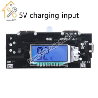 Dual USB 5V 1A 2.1A Mobile Power Bank 18650 Lithium Battery Charger Board Digital LCD Charging DIY Module Automatic Protection