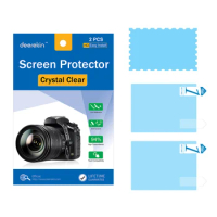 2x Deerekin LCD Screen Protector Protective Film for Canon EOS Rebel T8i (EOS 850D / EOS Kiss X10i) Digital Camera