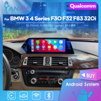 8G 128GB 2Din Android 11 Car Radio For BMW 3 F30 F32 F83 320i Multimedia Player Auto Stereo GPS Navi