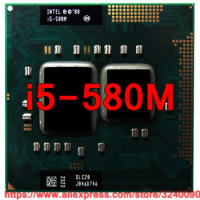 Original lntel Core i5 580M 2.66GHz i5-580M Dual-Core Processor PGA988 Mobile CPU Laptop processor free shipping