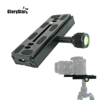 Camera clamp long plate mount clamp tripod plate adapter telephono lens clamp for arca swiss plate tripod dslr camera QR120