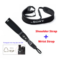 DSLR belt Camera Shoulder Strap for SONY A57 A77 A65 A55 A58 HX350 HX400 RX10M4 A7R A7S A7RII A9 A7M4 A7RIV Neoprene neck Strap