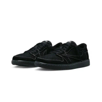 【NIKE 耐吉】Travis Scott x Air Jordan 1 Low OG Black Phantom 全黑幻影 倒勾 DM7866-001