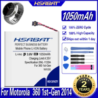 HSABAT WX30 SNN5951A 1050mAh Battery for Motorola Moto 360 1st-Gen 2014 Smart Watch