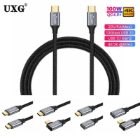 Gen2 USB C To USB Type C Cable For VR Mac Pro Quick Charge 4.0 100W PD Fast Charging 5A Cable 1M 2M 3M For Samsung Xiaomi Mi 10