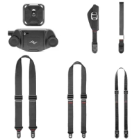 Peak Design Camera Strap, Black Wrist Strap Hand strap Capture Camera Clip V3 (Black with Plate)