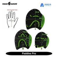 Paddle Pro Madwave Untuk Pemula | Pedal Tangan Renang Original XL