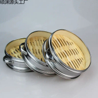 2025 Steamer Basket Bamboo Steamer Stainless Steel Steamer Bamboo Hangzhou Xiaolongbao Dumpling Stea
