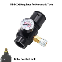 CO2 HPA MINI SFR (SUPER FAST REFRESH) REGULATOR 0.825"-14NGO INPUT 1500 PSI OUTPUT 0-130 PSI for Airsoft