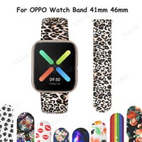 Multicolor Silicone Strap for Oppo Watch Strap 46mm 41mm Bracelet Replacement Watch Strap for Oppo Sport Watch Smart Watchband
