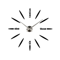 【METER DEER 米鹿】3D 立體壁貼 靜音時鐘 專利正品 DIY 光芒英文款(#DIY#時鐘#立體壁貼#牆面裝飾)