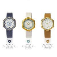 日本代購 空運 LOV-IN Bouquet LVB126H 蜜蜂形象 手錶 女錶 蜂巢 造型 六角型 牛皮錶帶 日本製