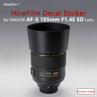 for Nikon AF-S 105F1.4ED Premium Decal Skin for Nikon AF-S Nikkor 105mm F1.4E ED Lens Protector Film 105-1.4 Protective Sticker