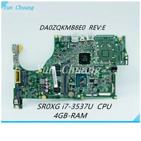 DA0ZQKMB8E0 For ACER Aspire V5-572G V5-472G V5-572P V7-481PG V7-581PG Laptop Motherboard With i3 i5 i7 CPU UMA 4GB-RAM Mainboard
