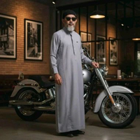 Khaleed Apparel - Thobe Jubah Fawaz Saudi Gamis Pria Sultan Abu Muda L