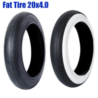 Electric Bike Fat Tire 20x4.0 24x4.0 Fat Bicycle Tire Black White Snow Mountain Bike Accessory Enhanced Version Bicycle Tyre