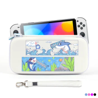 Carrying Case Portable Pouch for Nintendo Switch/Switch OLED Protection Cover Hard Shell Cute Travel Case Storage Bag Accessory