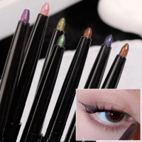 8colors Shiny Metallic Eyeliner Gel Pen Waterproof Lasting Aurora Glitter Green Gold Eyeshadow Lying Silkworm Makeup Cosmetics