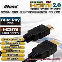 【iNeno】HDMI High Speed 超高畫質圓形傳輸線 2.0版-2M