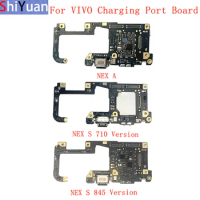 USB Charging Dock PCB Board MIC Flex Cable Connector For VIVO NEX A NEX S Dual Replacement IC SIM Card Reader