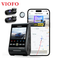 VIOFO A229 PRO 4K HDR Car Camera With SONY STARVIS 2 SENSOR Support Rear and Interior Dash Cam 24H Parking mode 5GHz Wi-Fi