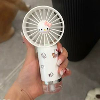 kitty貓噴霧小風扇迷你手持隨usb充電款學生 桌面噴霧風扇