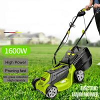 1600W electric household lawn mower powerful electric lawn mower lawn mower hand push