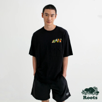 【Roots】Roots 男裝- ROOTS CAMP POCKET短袖T恤(黑色)