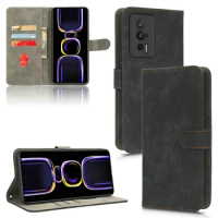 30pcs/lot For Poco F5 Pro 5G Poco F5 5G RFID Protection Wallet Stand Retro Leather Case For Xiaomi Poco C55 Poco M5S