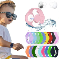 Waterproof AirTag Bracelet for Kids, Soft Silicone Tag Hidden Wristband, Lightweight GPS Tracker for Apple Watch Band for Child