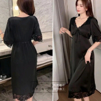 PAJAMAS DRESS SATIN SILK LINGERI/GAUN MALAM SATIN WANITA ANGGUN
